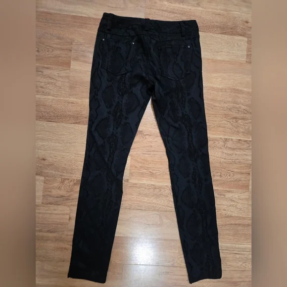 Alice + Olivia Andrew Snake Design Slim Pants Size 2 - Picture 8 of 10